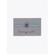 Barbara Zuna-Kratky Smooth Silver Blackened Ring 11 Cord Bracelet Aquamarine 1