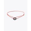 Barbara Zuna-Kratky Smooth Silver Blackened Ring 13 Cord Bracelet Red 2