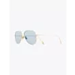 Cutler and Gross 1266 Aviator Sunglasses Gold Plated with Pale Light Blue Lens 2