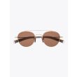 Dita-Lancier LSA-103 Round Shape Sunglasses White Gold 1