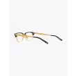 Statesman Three - Dita Optical Glasses Dark Grey/Gold back view three-quarter left