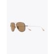 Subsystem - Dita Sunglasses Aviator Antique Silver/Gold front view three-quarter