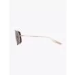 Subsystem - Dita Sunglasses Aviator Antique Silver/Gold side view