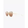 Dita Nightbird-Two Butterfly Sunglasses Yellow Gold 2