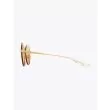 Dita Nightbird-Two Butterfly Sunglasses Yellow Gold 3