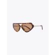 Fakbyfak Cyber Limbo Sunglasses Havanas/Solid Brown Front Three-quarters