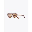 Fakbyfak Cyber Limbo Sunglasses Havanas/Solid Brown Back Three-quarters