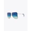 Fakbyfak X Manish Arora Sunglasses Gold/Blue Front Three-quarters