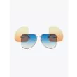 Fakbyfak X Manish Arora Sunglasses Gold/Brown Blue Front Open