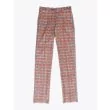 GBS trousers Lido Cotton Check Brown Front View
