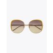 Gucci Squared Shape Sunglasses Gold / Gold 002 1