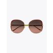 Gucci Squared Shape Sunglasses Gold / Gold 003 1