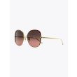Gucci Squared Shape Sunglasses Gold / Gold 003 3