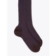 Gallo Long Socks Twin Ribbed Cotton Brown / Blue 2