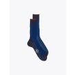 Gallo Short Socks Twin Ribbed Cotton Blue / Anthracite 1