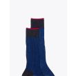 Gallo Short Socks Twin Ribbed Cotton Blue / Anthracite 3