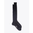 Gallo Ribbed Cotton Long Socks Anthracite 1