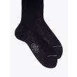 Gallo Ribbed Cotton Long Socks Black 3