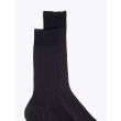 Gallo Ribbed Cotton Short Socks Anthracite 2