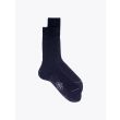 Gallo Ribbed Cotton Short Socks Navy Blue 1