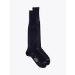 Gallo Long Socks Plain Wool Black 1