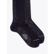 Gallo Long Socks Plain Wool Black 2