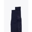 Gallo Long Socks Plain Wool Navy Blue 3