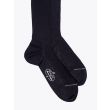Gallo Long Socks Ribbed Wool Black 2
