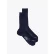 Gallo Short Socks Ribbed Wool Navy Blue 1