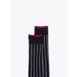 Gallo Long Socks Twin Ribbed Cotton Black / Silver 3