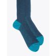 Gallo Long Socks Twin Ribbed Cotton Turquoise 2