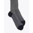 Gallo Long Socks Twin Ribbed Cotton Navy Blue 2