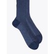 Gallo Long Socks Twin Ribbed Cotton Denim 2