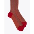 Gallo Long Socks Twin Ribbed Cotton Red 2