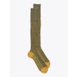 Gallo Long Socks Twin Ribbed Cotton Yellow 1