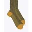 Gallo Long Socks Twin Ribbed Cotton Yellow 2