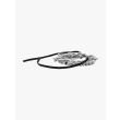 Goti BR1154 Silver Bracelet w/Leather Side View