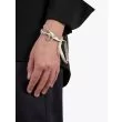Goti Shield Bracelet Silver/White Back View with Model