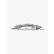 Goti BR630 Silver Bracelet w/Stone Closing Details