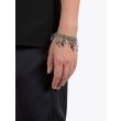 Goti BR630 Silver Bracelet w/Stone Front View with Model