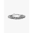 Goti BR632 Silver Bracelet w/Rose Front View