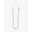 Goti CN1249 Silver Necklace w/Stone Front View