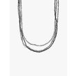 Goti CN1249 Silver Necklace w/Stone Details