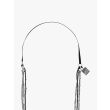 Goti CN1249 Silver Necklace w/Stone Front Details