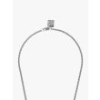 Goti CN569 Silver Necklace w/Rings Details Closing