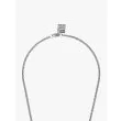 Goti CN569 Silver Necklace w/Rings Details Closing