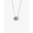 Goti CN914 Silver Necklace w/Frames Details