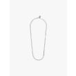 Goti CN933 Silver Double Necklace Front View