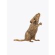 Goti Brass Lucky Mouse Gold-tone Side View