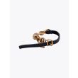 Goti Bracelet BR2043 Gold-Plated Silver/Leather Side View